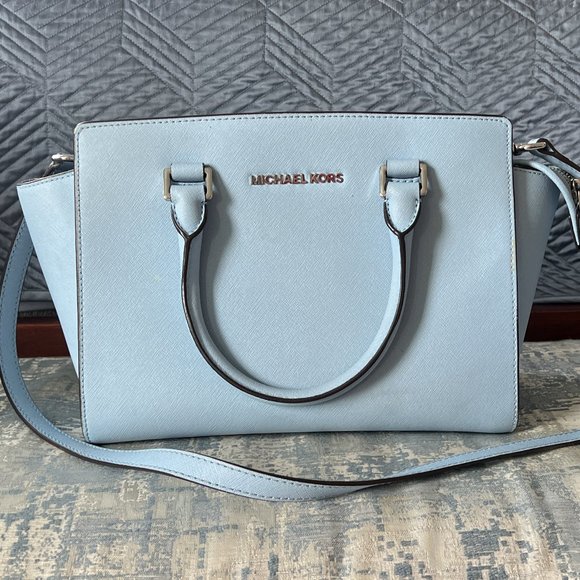 Michael Kors Handbags - Michael Kors Light Blue Purse